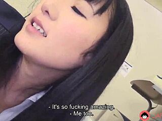 Japanese Brunette Yui Watanabe Fucks Colleague Hard in Office Uncensored