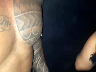 I crave piercing my nipples while sucking big cock at gloryhole with interracial black action
