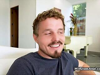 Titty Fucking Milf During Her Home Yoga Session