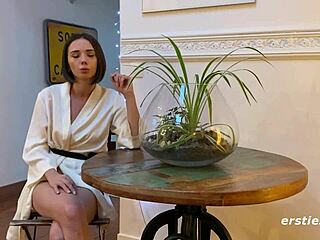 Eve indulges in a steamy bath solo!