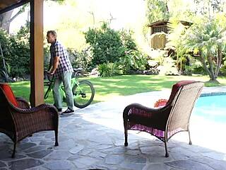 She hopes this dude in the plaid shirt will keep quiet about jizzing on her face