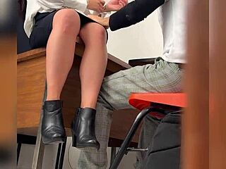 Mexican Mature Teacher Seduces Student For Public Sex In Classroom With Big Natural Tits