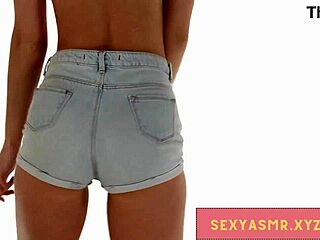 Sexy Tight Jean Shorts Highlight Ass Shaking And Danish Legs In This Scandinavian Dancing Slut Display