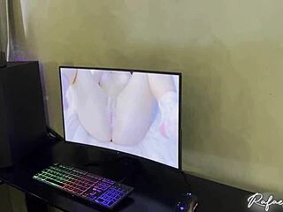 Suggestive latina rides cowgirl style leaving her pussy full of cum after intense session with Drii Cordeiro