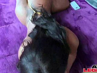 Ebony babe cher adele gets wild fuck instead of pool party