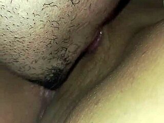 I'm sucking my girlfriend's pretty vagina until it's gaping and wet.