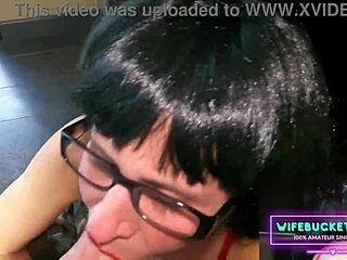 Mature secretary sucks dick to facial explosion