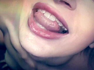 Brunette Babe Eriv Everheart with Giant Braid Delivers Sloppy Gloryhole Blowjobs