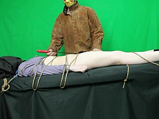 Damn, petite slut Scarlett Johnson gets choked and deepthroated hard by massive cock!