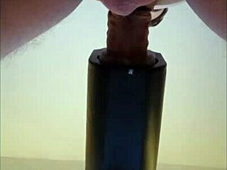 Naked amateur gets milked with remote sextoy in intriguing pov cumshot