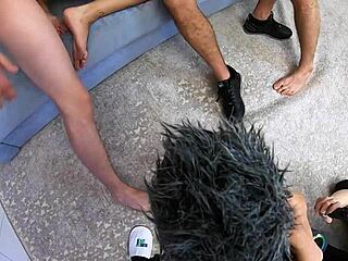 Oh wow, check out this wild 3 on 1 double penetration anal foursome with Lika Clarke getting hardcore assfucked!