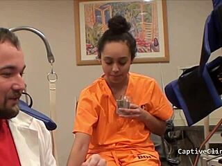 latina nurse mia sanchez in latex gloves spreads for humiliation and screaming hospital scene