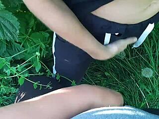 i feel so connected sharing mutual moments with neighbor on street reaching peak together - lesbian illusion girls