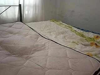 sexy madrastra cleans bedroom in thong and records for fun!