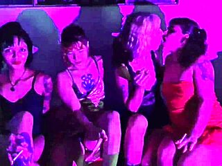 Hey, check out these four little 18+ sluts smoking, stripping, kissing, and worshiping feet at the party! 😘👣🔥