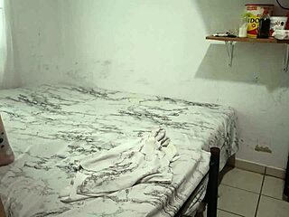 sexy madrastra cleans bedroom in thong and records for fun!