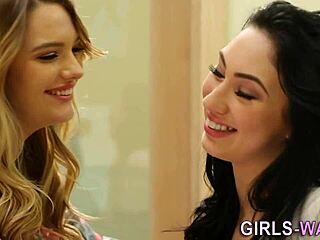 Two gorgeous teen 18+ lesbians explored each other's bodies with passionate rimjobs and fingering.