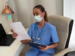 Quick Doctor Visit Turns Into Milf Riding Cock With Wet Blowjob Orgasm