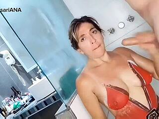 i explode with pleasure on her face after hard ass fucking