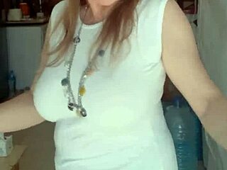 Cougar Granny Seducing Through Dance Moves In Mature Solo Compilation With Natural Big Tits