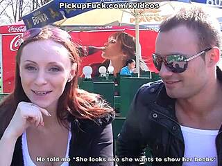 Meet and Fuck Redhead in Public Park Action!