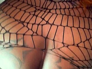 Sexy Ebony Stripper In Fishnets Gets Wet Pussy Creampied By Big Black Cock