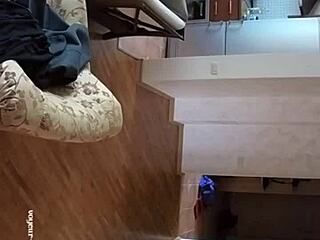 Hidden Spy Cam Captures Couple In Living Room Webcam Action