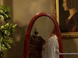 TWO HOT LESBIAN SLAVES KISSING AND GROPED BY MISTRESS IN BDSM ORGY!