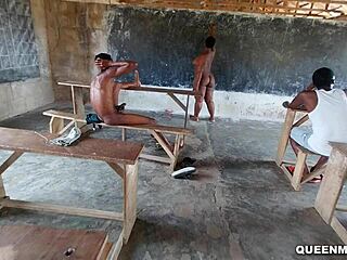 Sexy Bent Over Doggystyle Pounding with Horny Biology Teacher in Wet Classroom Close Up Action