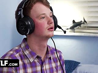 hey, experienced mylf shows virgin boy how to fuck like man with big tits blowjob