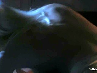 horny short hair blonde sucks her boyfriends cock and rides his cock on the sofa