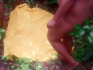 ebony woman gets fucked in soft sweet doggy style banging