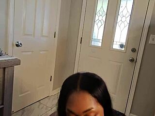 He Ate This House Arrest Pussy with Sloppy Blowjob Cowgirl Riding and Wet Ebony Amateur POV Fucking