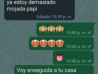 Warmed up my girlfriend via whatsapp until she gave me a couple of rides.