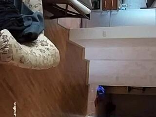 Hidden Spy Cam Captures Couple In Living Room Webcam Action