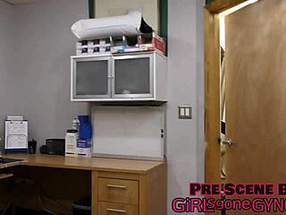 Aria Nicole Undergoes Formal Rectal Exam with Close-Up Spreading and Anal Fingering in Humiliating Domination Scene