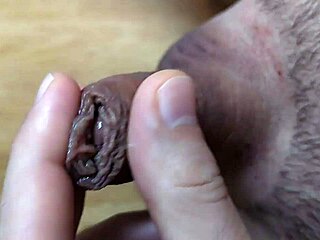 Hey cutie, what do you think of my little dick juice spilling out?