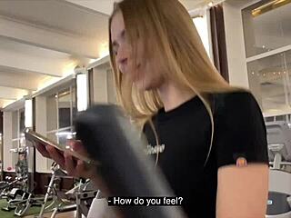 gym beauty says yes to my bathroom sex invite