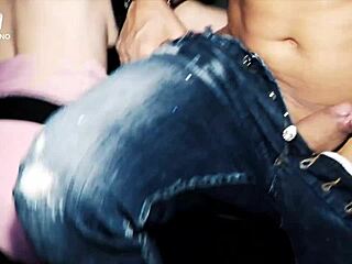 Sexy French student with small tits gets fucked hard in swingers night club