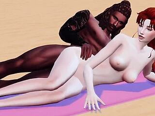 Old sailor watches his wife cheat with big black cock in intriguing totality phase.