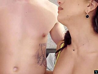 Hey, bored stepsisters call their cousin over for a hot threesome fuck 😏