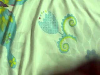 I sneak into the room after the party and enjoy some solo fun with her