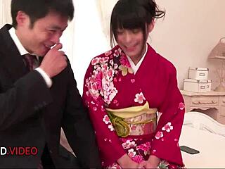 japanese milf delivers blowjob leading to hardcore group sex creampie in cosplay orgy