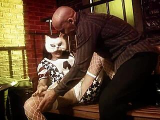 PUSSY WHORE LEZLEY ZEN TAKES MONSTER COCK IN STOCKINGS FOR FACIAL CUMSHOT!