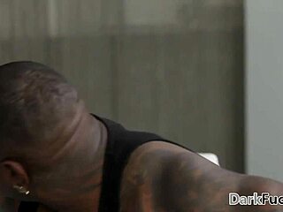 Feeling the intense passion as pretty little Casey Calvert takes double penetration from big black cocks in group action.