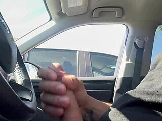 Amateurs Flash Boldly In Public Outdoor Exhibitionist Scenes With Risky Car Voyeur Moments.