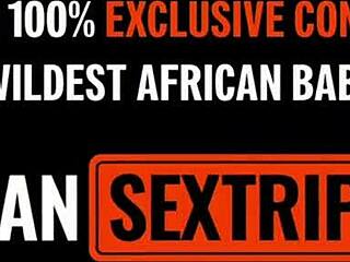 Busty African slut bends over for rough interracial pounding, swallowing massive cum load in intense POV action.