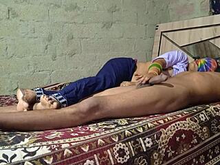 Oh man, this hot Indian desi couple dives into anal assfucking and fingering in the bedroom with moans!