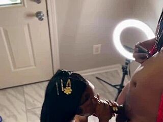 Sloppy Wet Sex Tape Shows Slutty Postal Worker Taking Huge Black Cock Deepthroat!