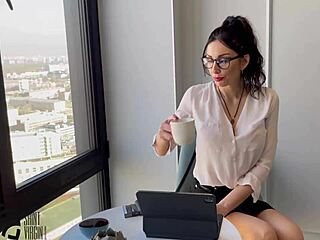 Whore Secretary Pays Waiter With Blowjob Facial Cumshot And Tit Cum In Roleplay